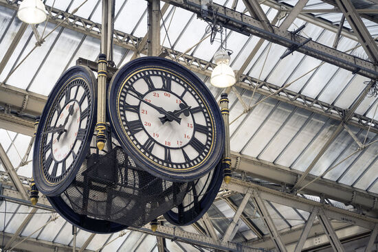The iconic clock at London's Waterloo station makes a cameo appearance in John Schlesinger's 1961 film Terminus (photo © Phartisan / dreamstime.com).